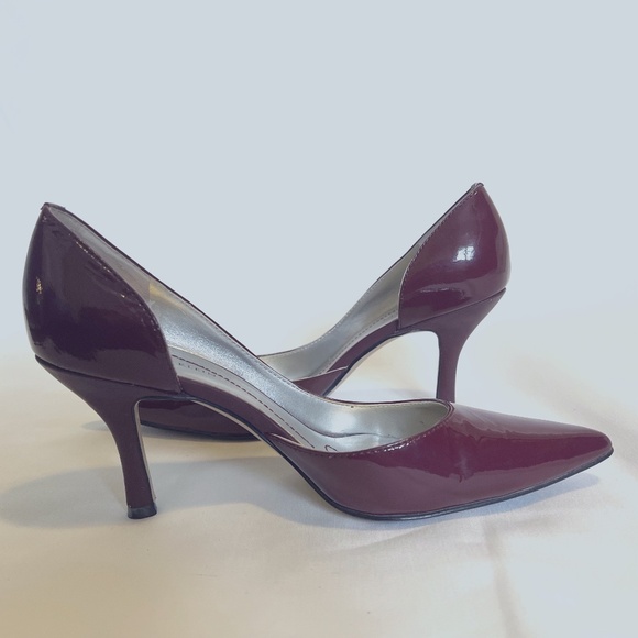 Women's Anne Klein Christa D'Orsay Plum Berry 3" Heels, Size 6.5M - Picture 2 of 10